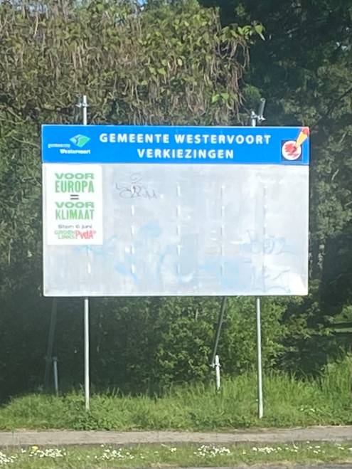 De eerste Verkiezingsposters in Westervoort gesignaleerd!